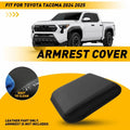 Leather Black Center Console Armrest Cushion Cover for Toyota Tacoma (2024–2025)