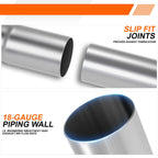 2" OD Mild Steel 45 Degree Slip Fit Exhaust Bend Pipe for Custom Applications