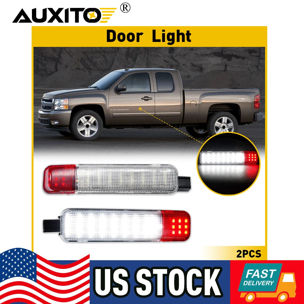 Red LED Door Courtesy Light for Chevy GMC Silverado Suburban Tahoe Sierra Yukon