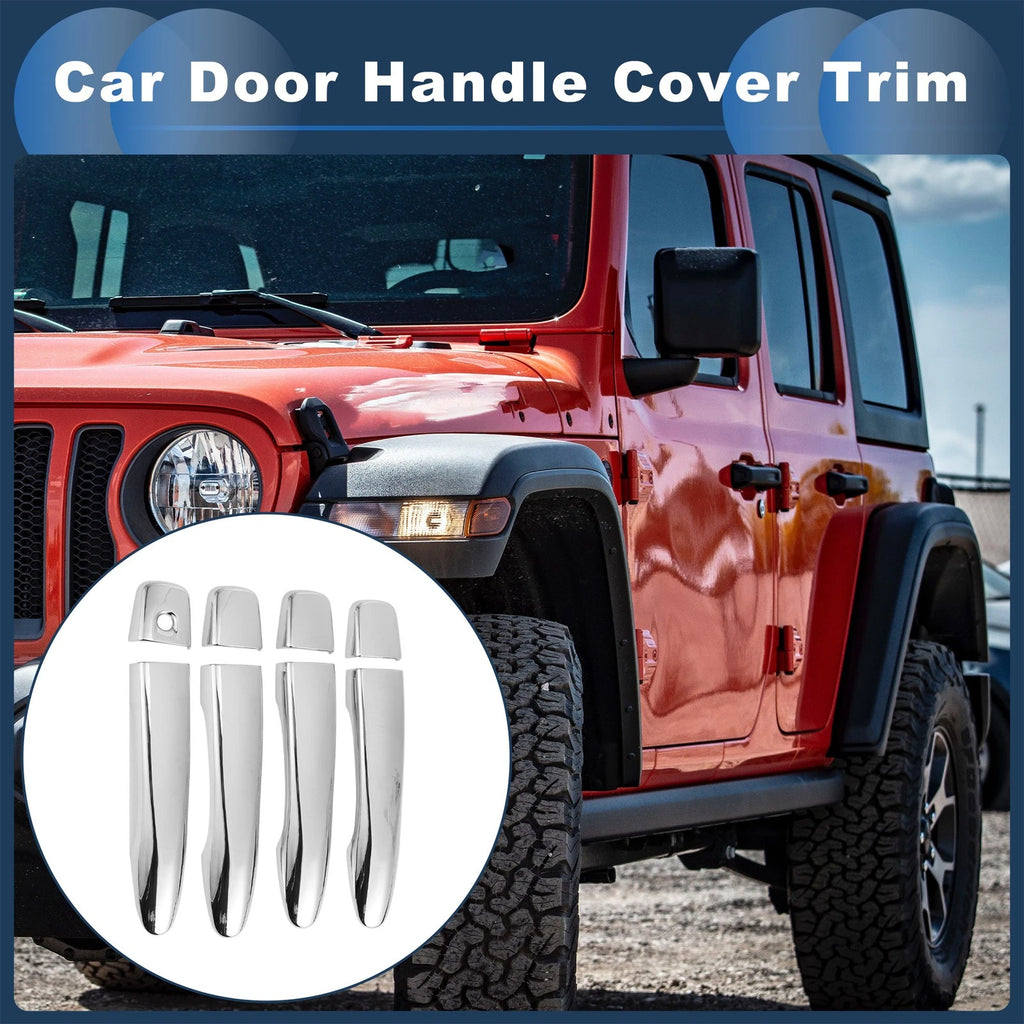 Door Handle Cover Trim for Nissan Rogue (2014–2020) - Silver Tone