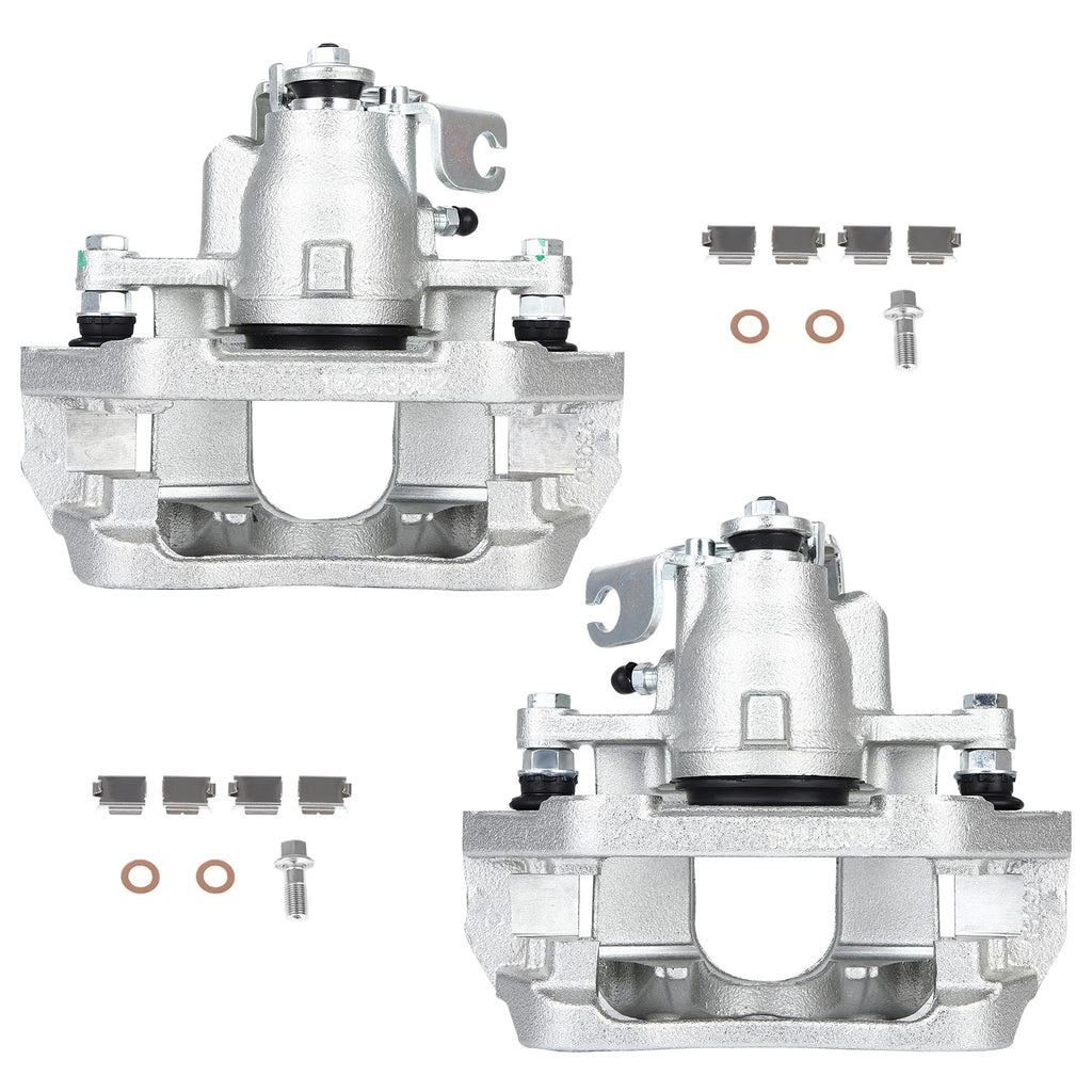Pair Brake Calipers Rear Left Right for Ford Flex (2009) Lincoln MKS (2009–2011) w/Bracket