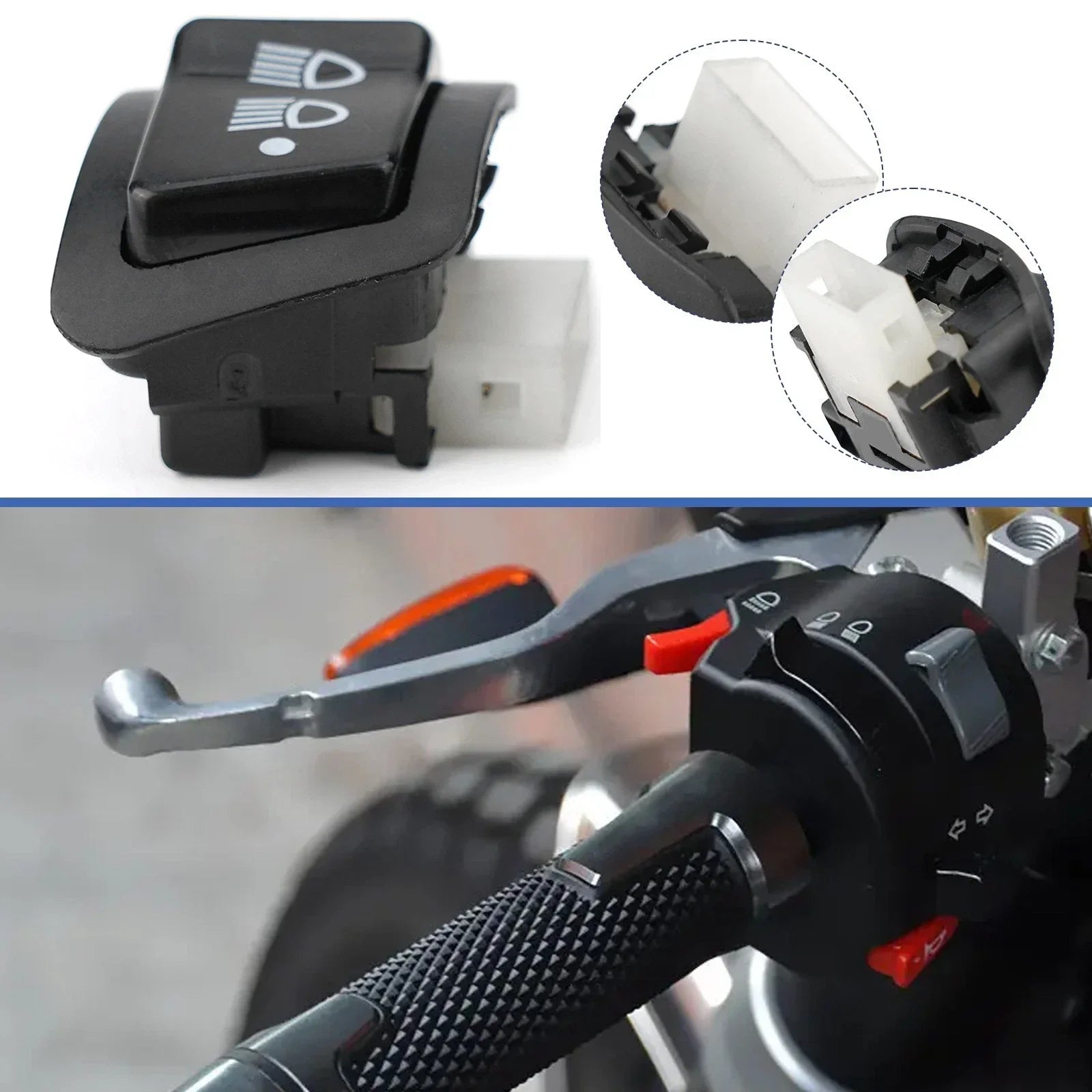 Motorcycle Switch / 1 x / Low Beam for REVO VEWA110 Scooter