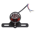 Stop Vintage License Plate Mount Tail Brake Light for Harley Bobber Chopper (R)
