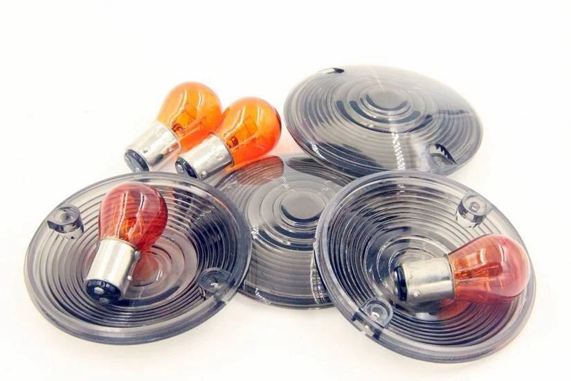Flat Turn Signal Lens for Harley Davidson Electra Glide, Road King, Heritage