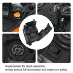 Black Crystal Headlights for Jeep Commander (2006-2010)