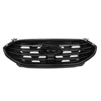 Front Grille Bumper Upper for Ford Edge (2019â2022) Gloss Black Plastic