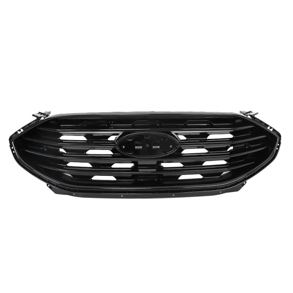 Front Grille Bumper Upper for Ford Edge (2019â2022) Gloss Black Plastic