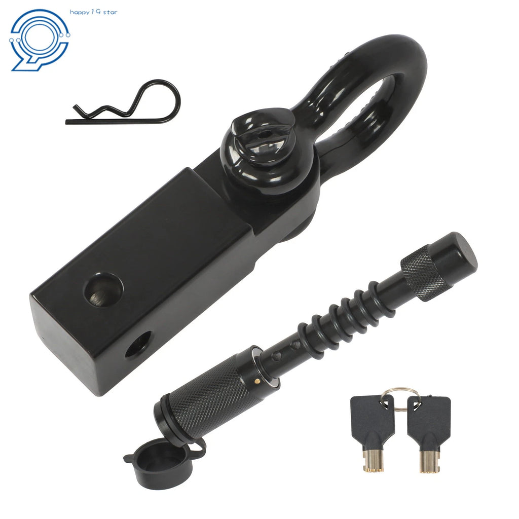 Anti-Theft Shackle Hitch Receiver for 2 Inch Hitches (45000 Lbs)
