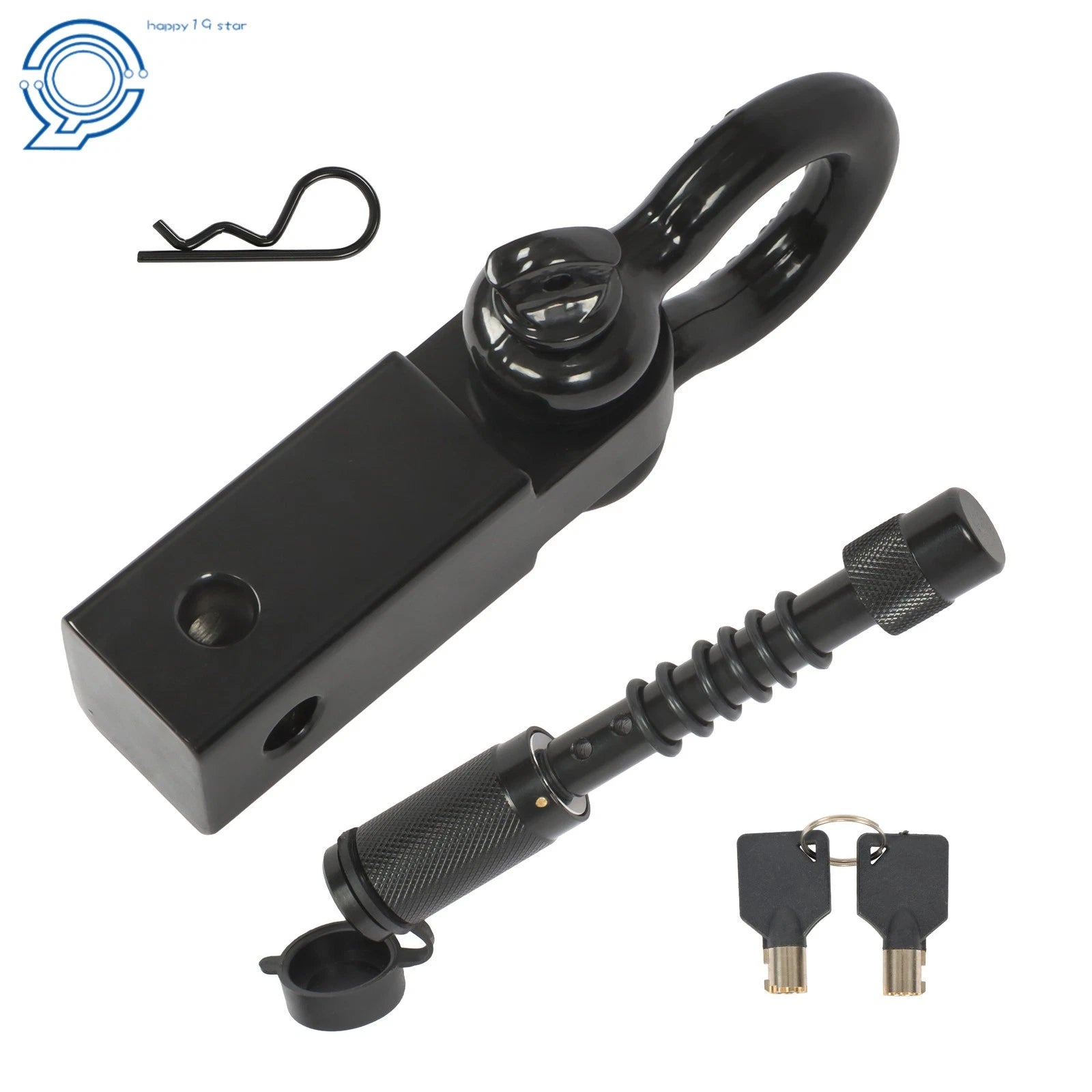 Anti-Theft Shackle Hitch Receiver for 2 Inch Hitches (45000 Lbs)