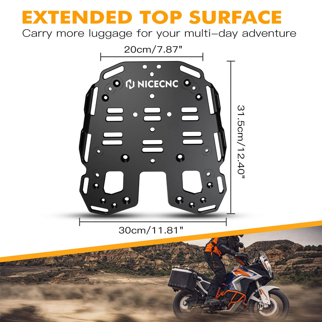 Rear Luggage Rack Plate Aluminum Kit for KTM 1290 Super Adventure/R/S (2021–2024)