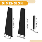 6 Pcs Door Pillar Window Trim for Toyota Mark X (2009–2019) Black