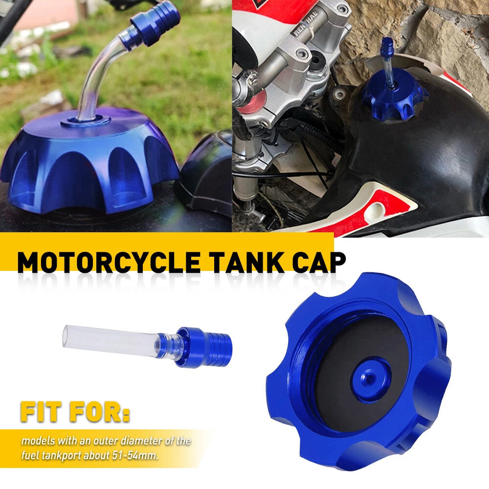 CNC Gas Tank Fuel Cap Cover for Kawasaki KX65 KX85 KX100 (2000–2023)