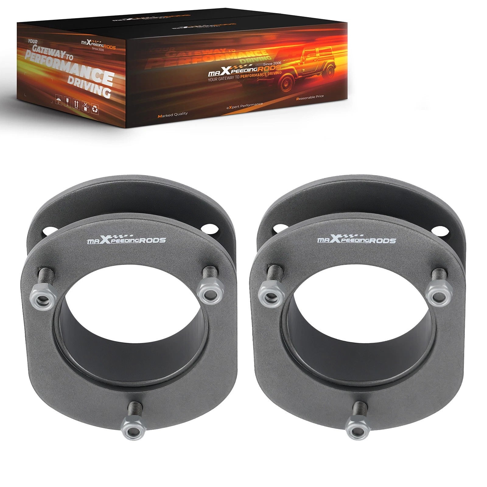 2X Front 2.5in Leveling Kit Lift Spacers for Jeep Grand Cherokee WK2 (2011–2022)
