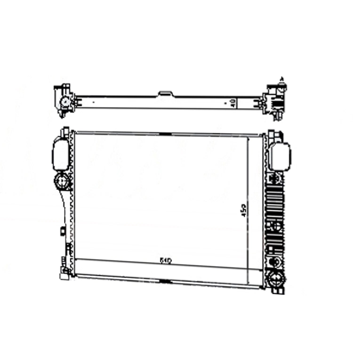 Replacement Plastic Aluminum Radiator for Ford Ranger PX (2007–2018)