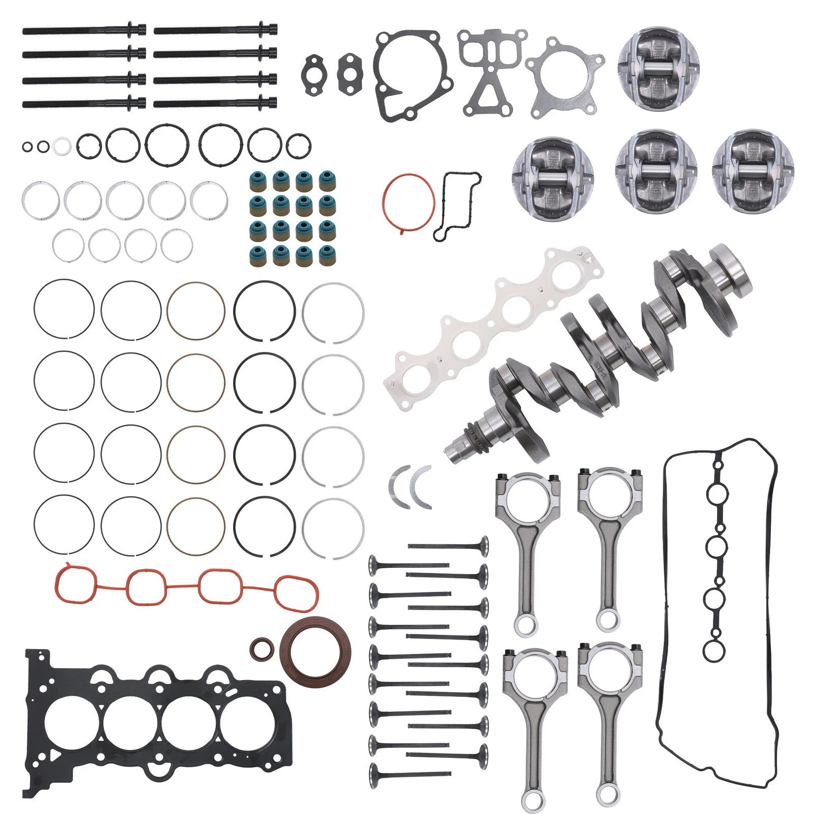 Engine Rebuild Overhaul Kit with Crankshaft for Hyundai Kia (2012–2017)