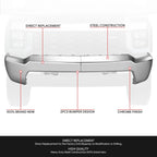 Chrome Front Bumper Face Bar for Silverado 2500 3500 HD (2020–2023)