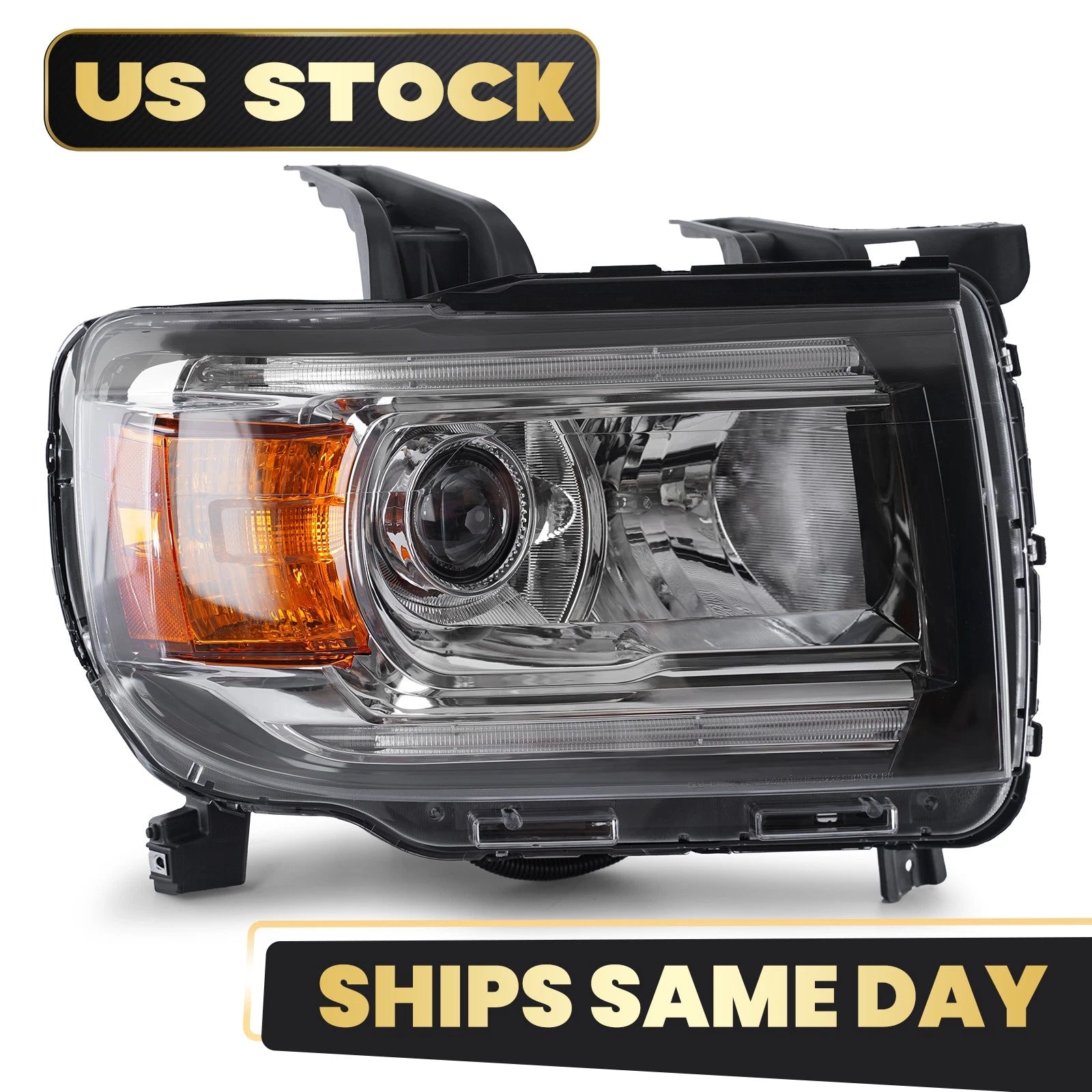 Halogen Headlight with LED DRL Projector for GMC Canyon (2015–2022)