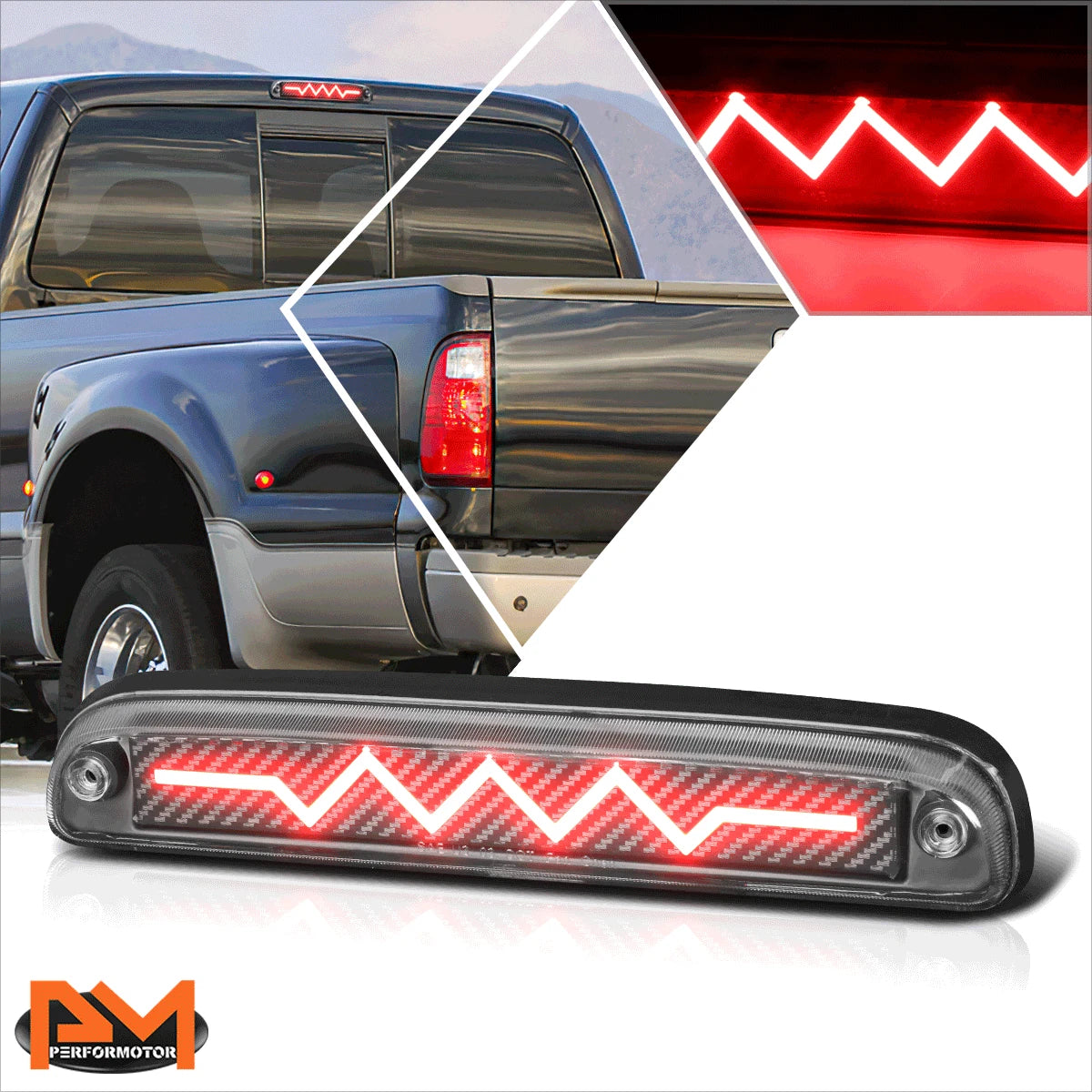 Sequential Heartbeat LED Third Tail Brake Light for Ford F250-F550 SD (1999–2016)