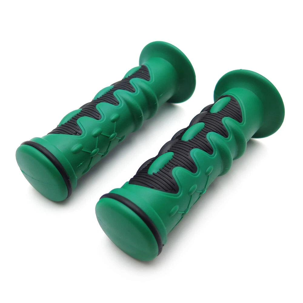 1 Pair Green Hand Grips 22mm 25mm for Honda Yamaha Suzuki Kawasaki Ducati BMW