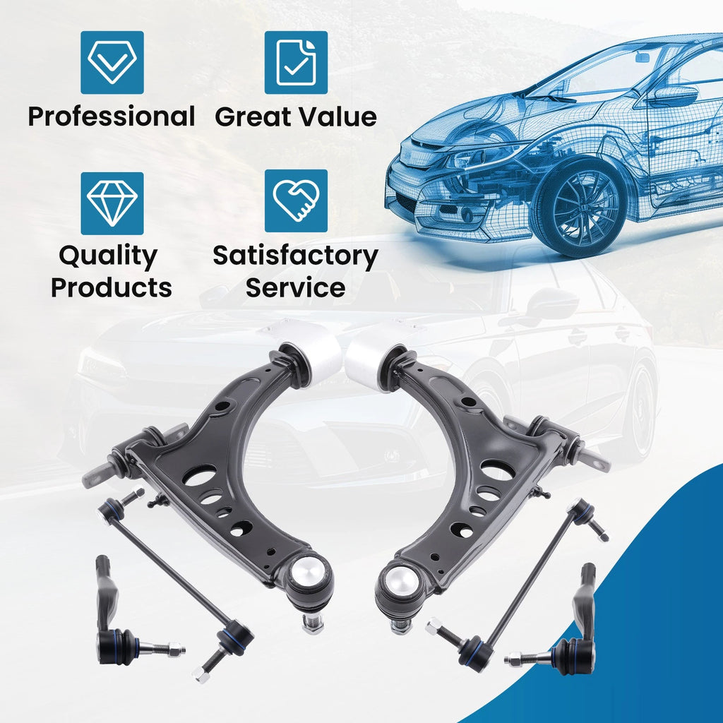 Front Lower Control Arms w/Ball Joints for Buick LaCrosse Regal TourX (2017–2019)