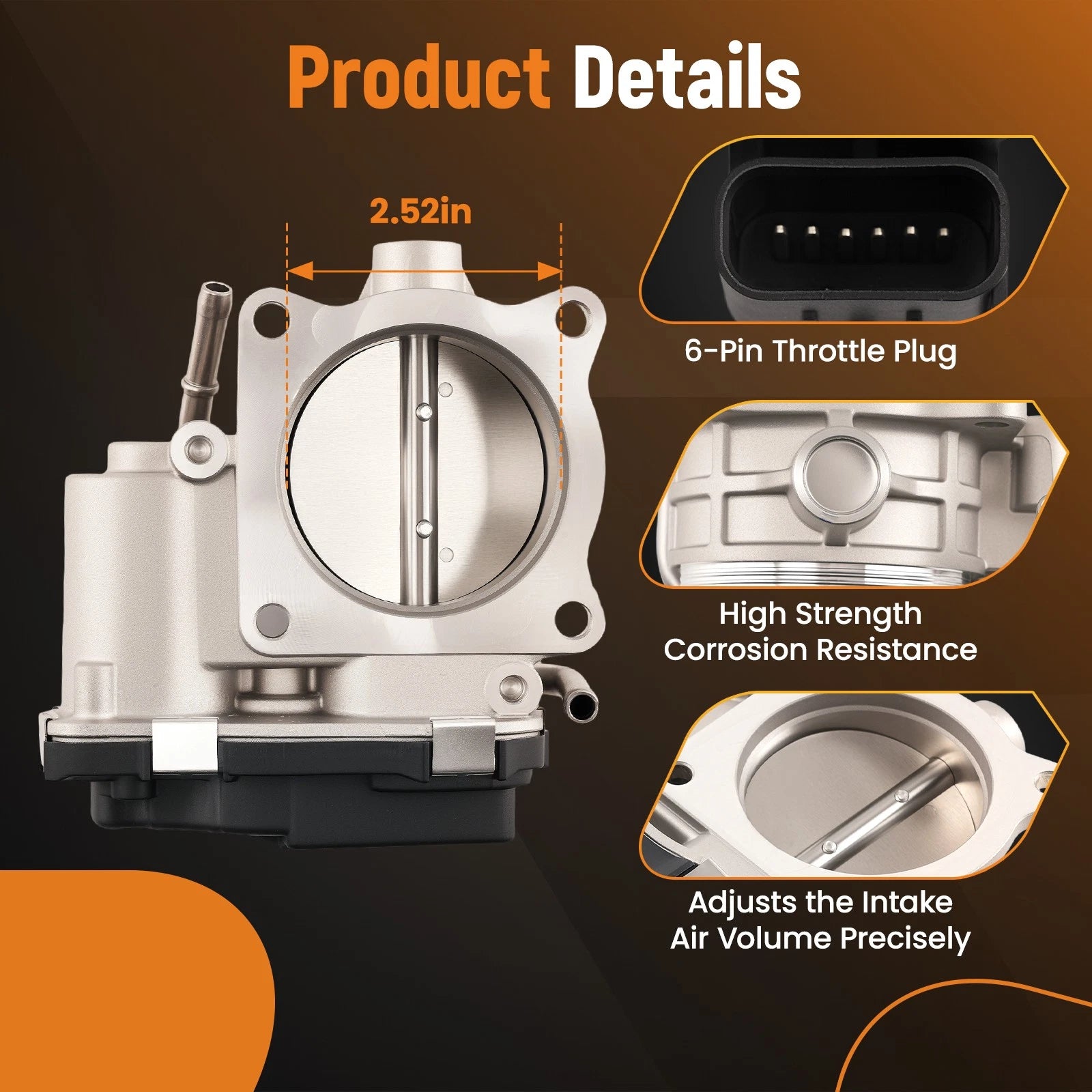 Throttle Body for Jeep Wrangler JL and Dodge Hornet (2021–2025)