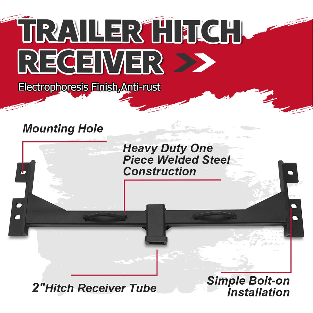 HECASA Class 3 Trailer Hitch Receiver 2" for GMC Silverado/Sierra 1500 (1999–2007)
