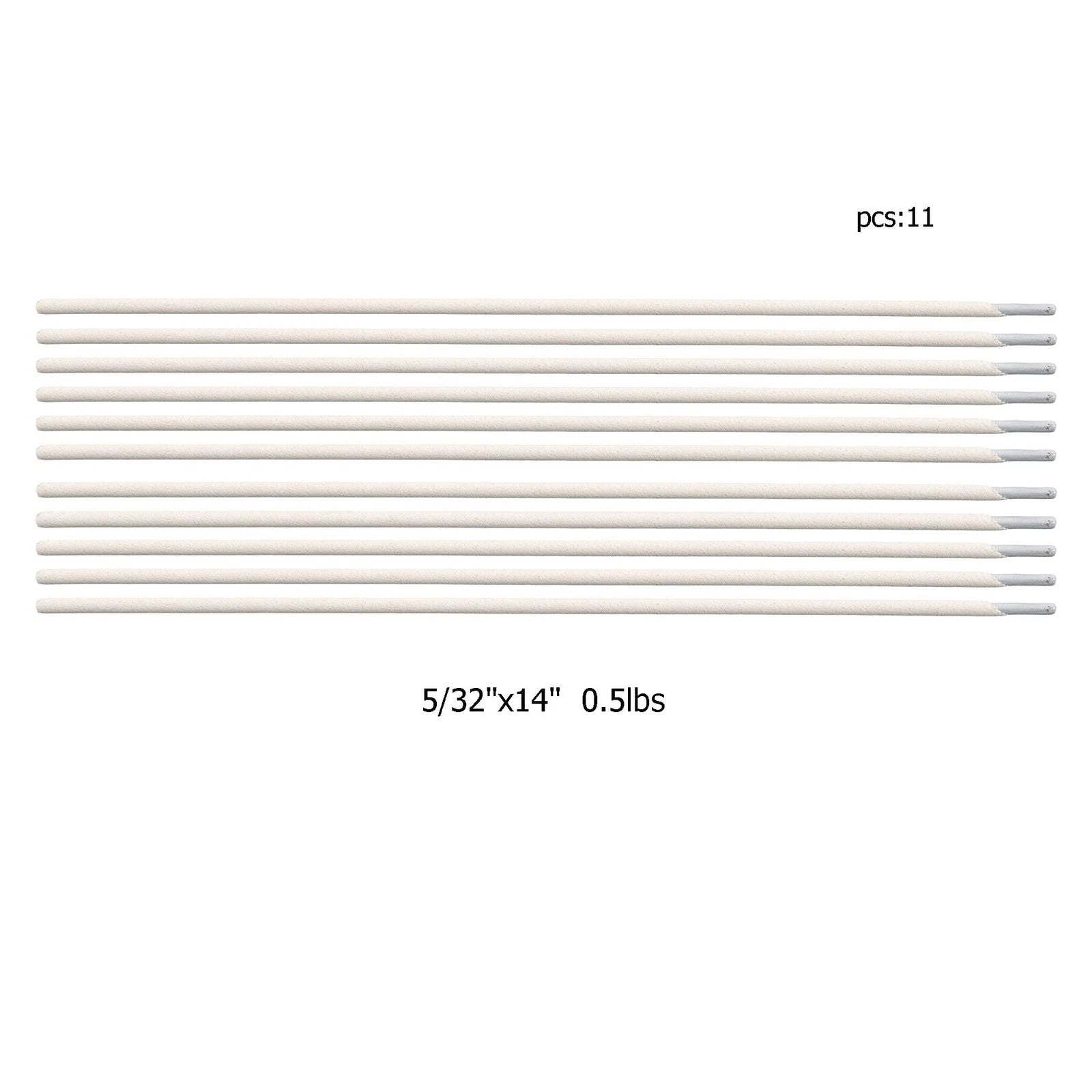 Set of 11 Aluminum TIG Filler Rods E4043 5/32" x 14"