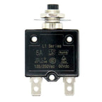 3/8 Inch Round Hole Circuit Breaker with Manual Reset, Transparent Cover