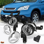 Clear Lens Fog Lights with Switch & Chrome Bezel for Honda CR-V (2007–2009)