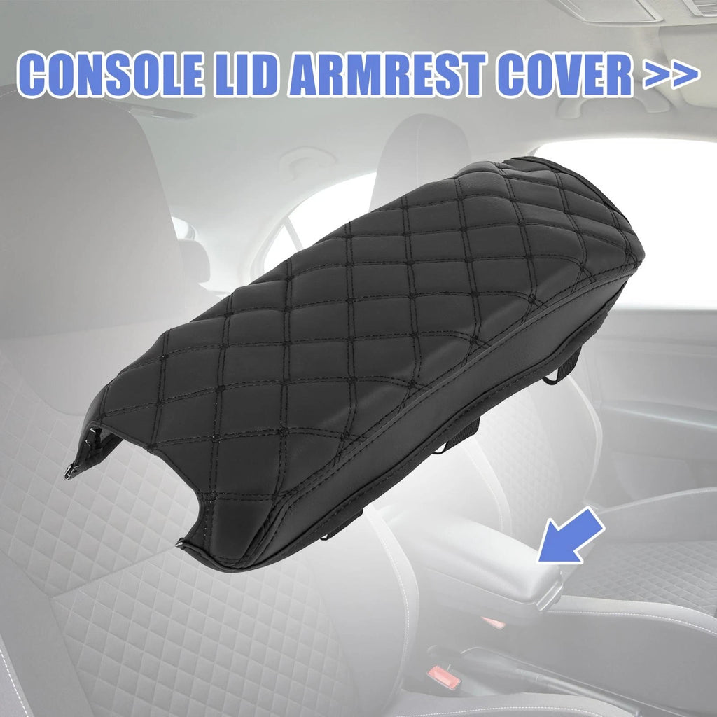 Center Console Lid Armrest Cover for Toyota Camry (2012–2017) Black
