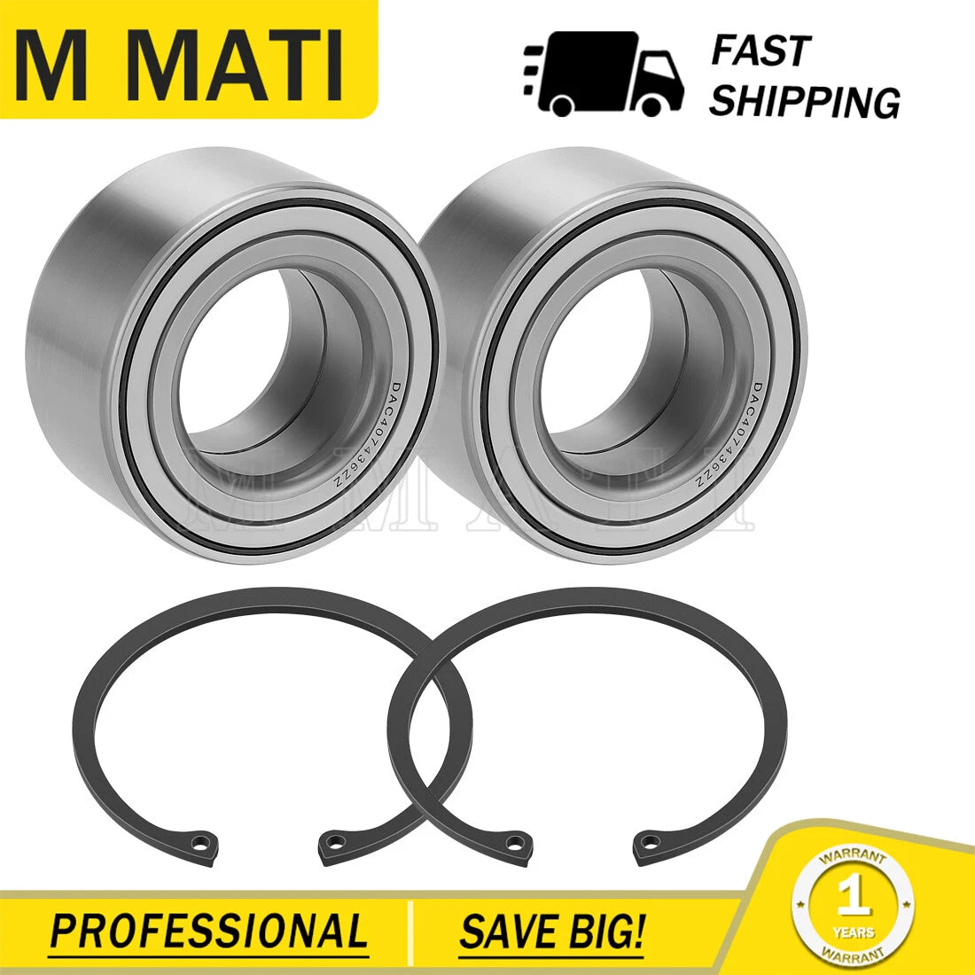 2 Front or Rear Wheel Bearings for Honda Pioneer 1000 1000-5 (2016–2023)