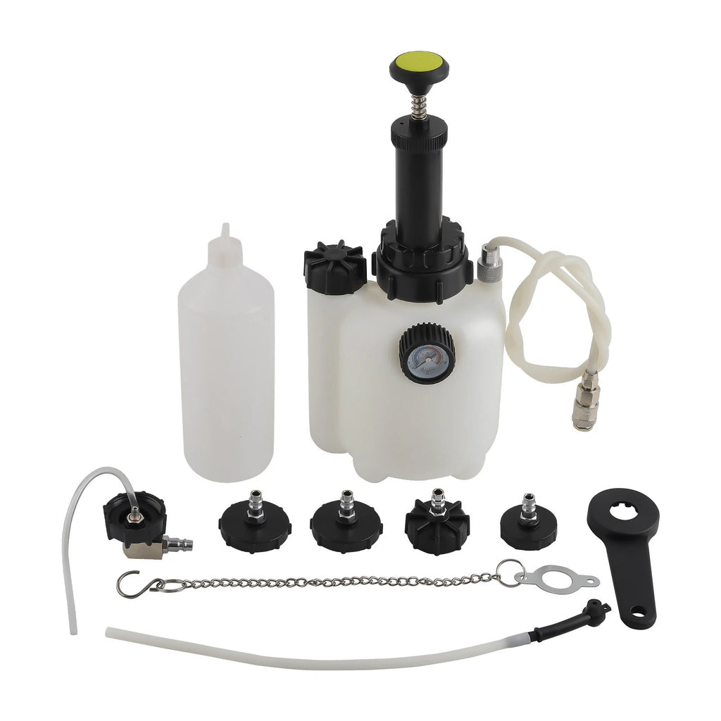 Manual Brake Clutch Bleeder Fluid Tool Kit for Universal Use (3L + 1L)