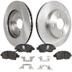 Front Brake Disc and Pad Kit for Nissan Versa (2012–2019) Ceramic