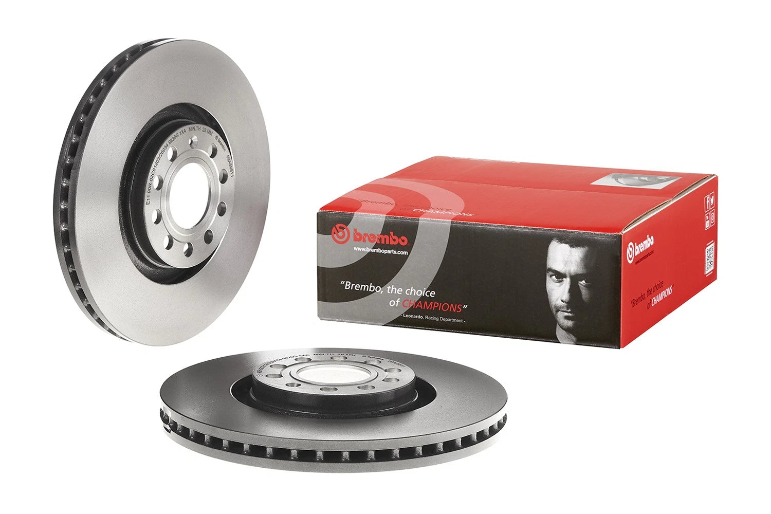 Brembo 320mm UV Coated Disc Brake Rotor for Audi A6 A4 Q S4 (1995–2023)