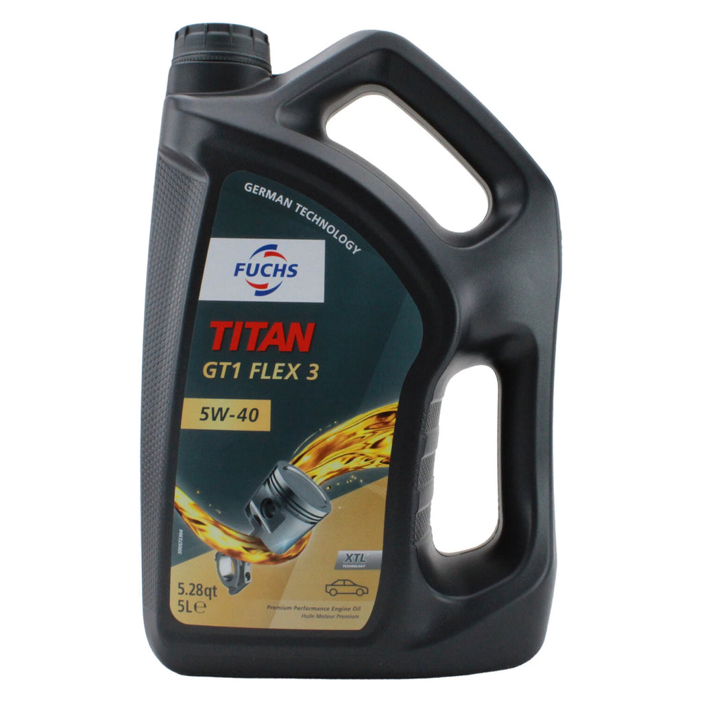 2X 5L Fuchs TITAN GT1 FLEX 3 SAE 5W-40 Engine Oil for Audi Jaguar MB