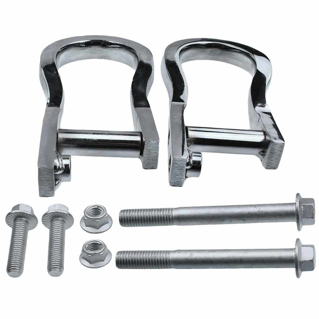 2X Chrome Tow Hooks for Chevy Silverado 1500 (2007-2018) GMC Sierra