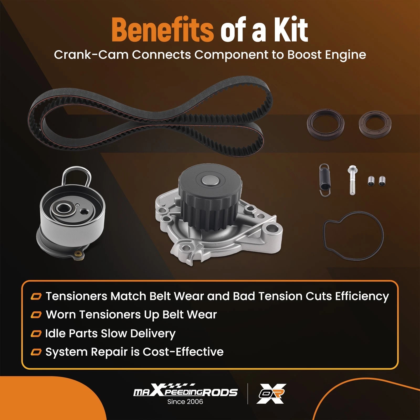 Timing Belt Kit and Water Pump Set for Honda Civic EX (2001–2005)