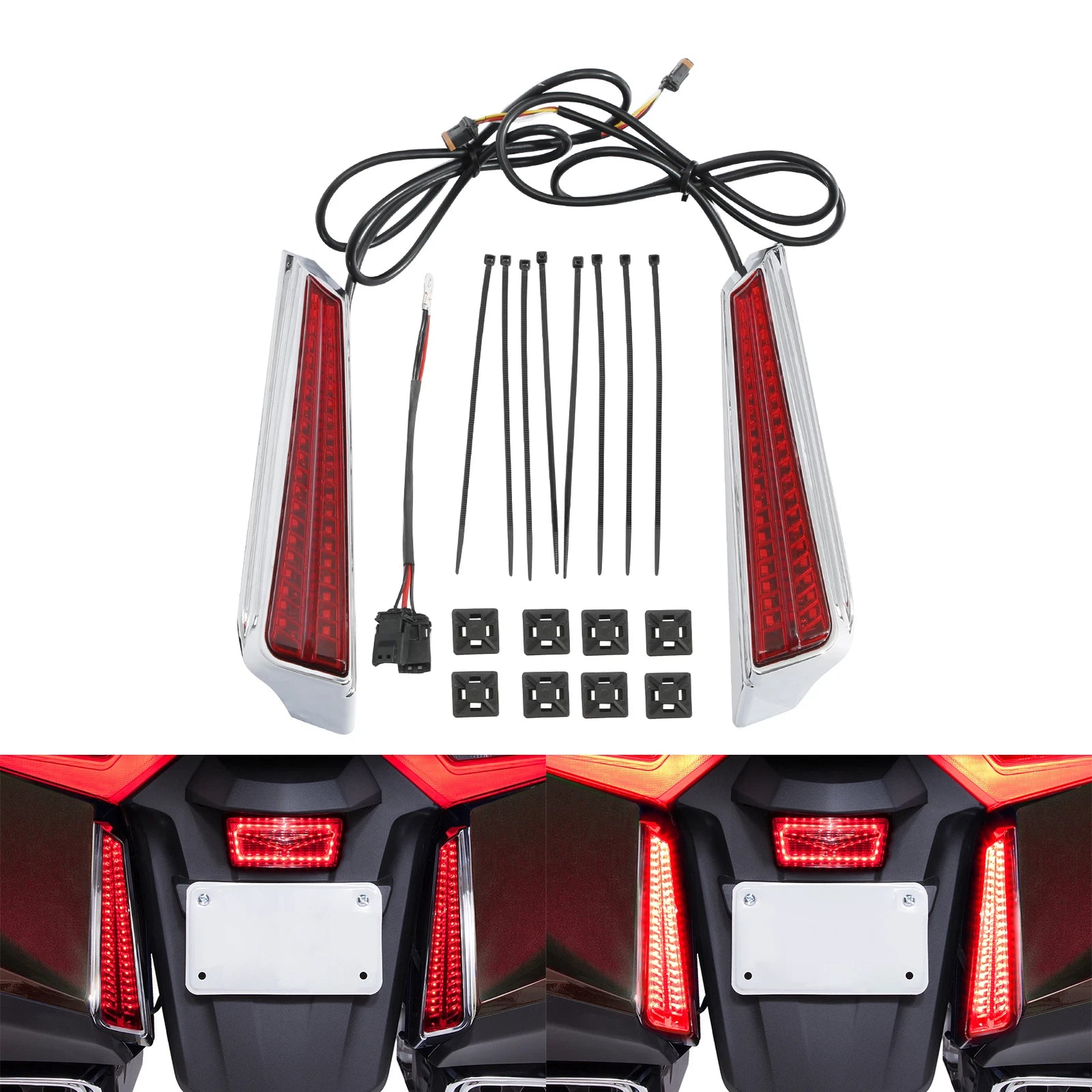 Rear LED Filler Panel Lights for Honda Goldwing GL1800 (2018–2025)