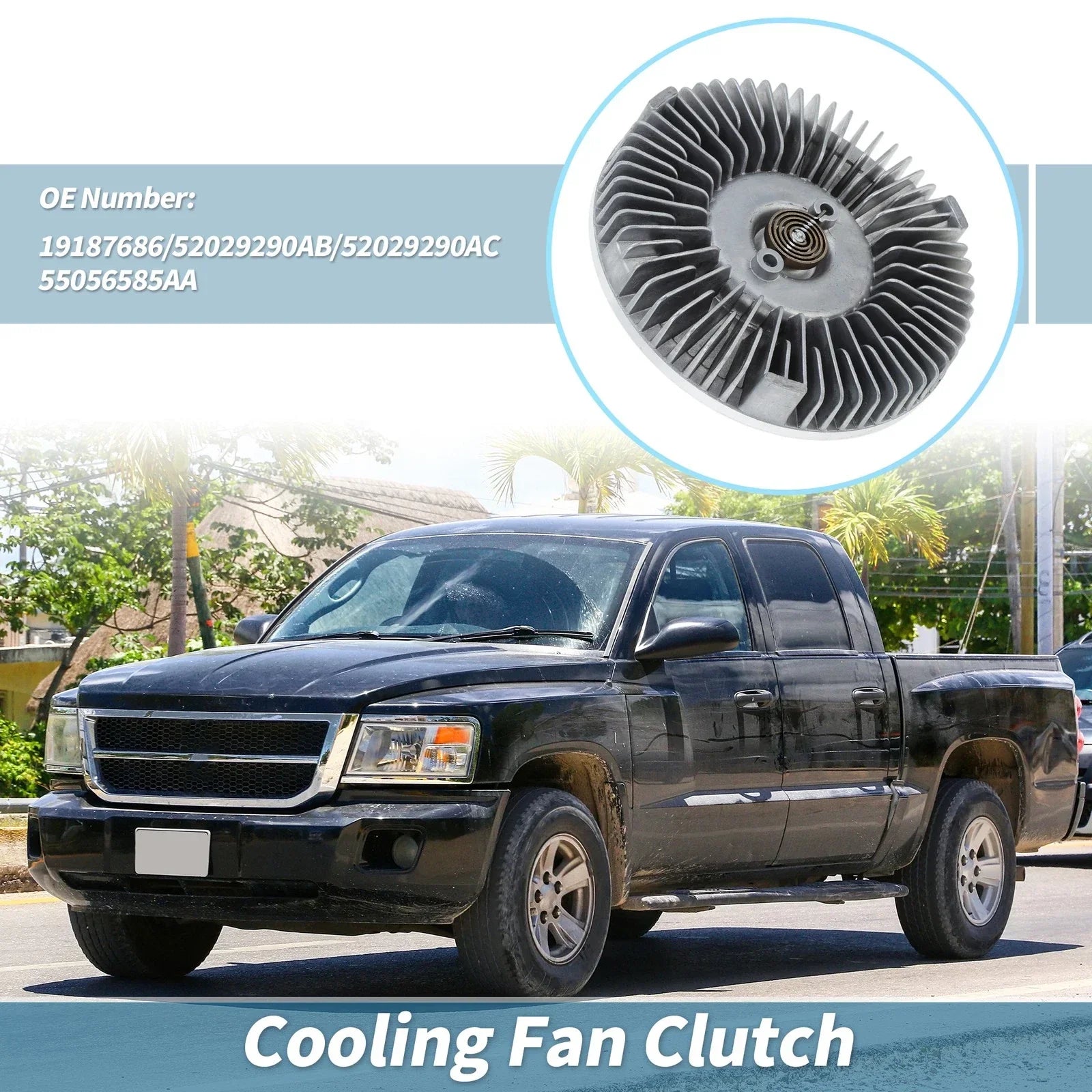 Cooling Fan Clutch for Dodge Dakota, Ram Dakota (2005-2011)