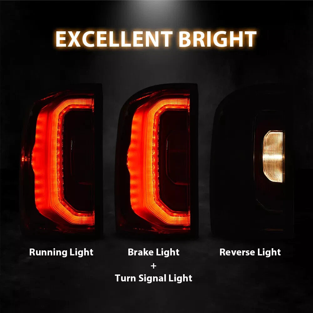 Left Driver Side Red LED Taillights for GMC Sierra 1500 (2016–2018)
