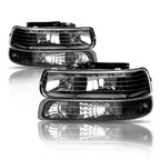 Headlight Bumper Lamps Pair for Chevy Silverado Tahoe Suburban (2000–2006)
