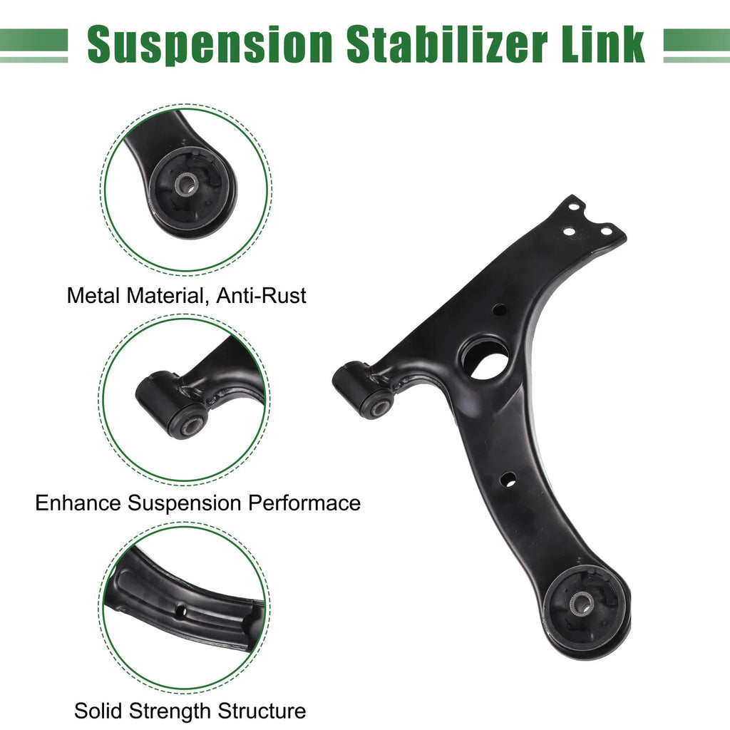 12pcs Front Suspension Kit Control Arm Tie Rod End for Toyota Corolla (2003–2008)