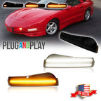 Switchback LED Smoke Front DRL Signal Lights for Pontiac Firebird Trans Am (1993–1997)