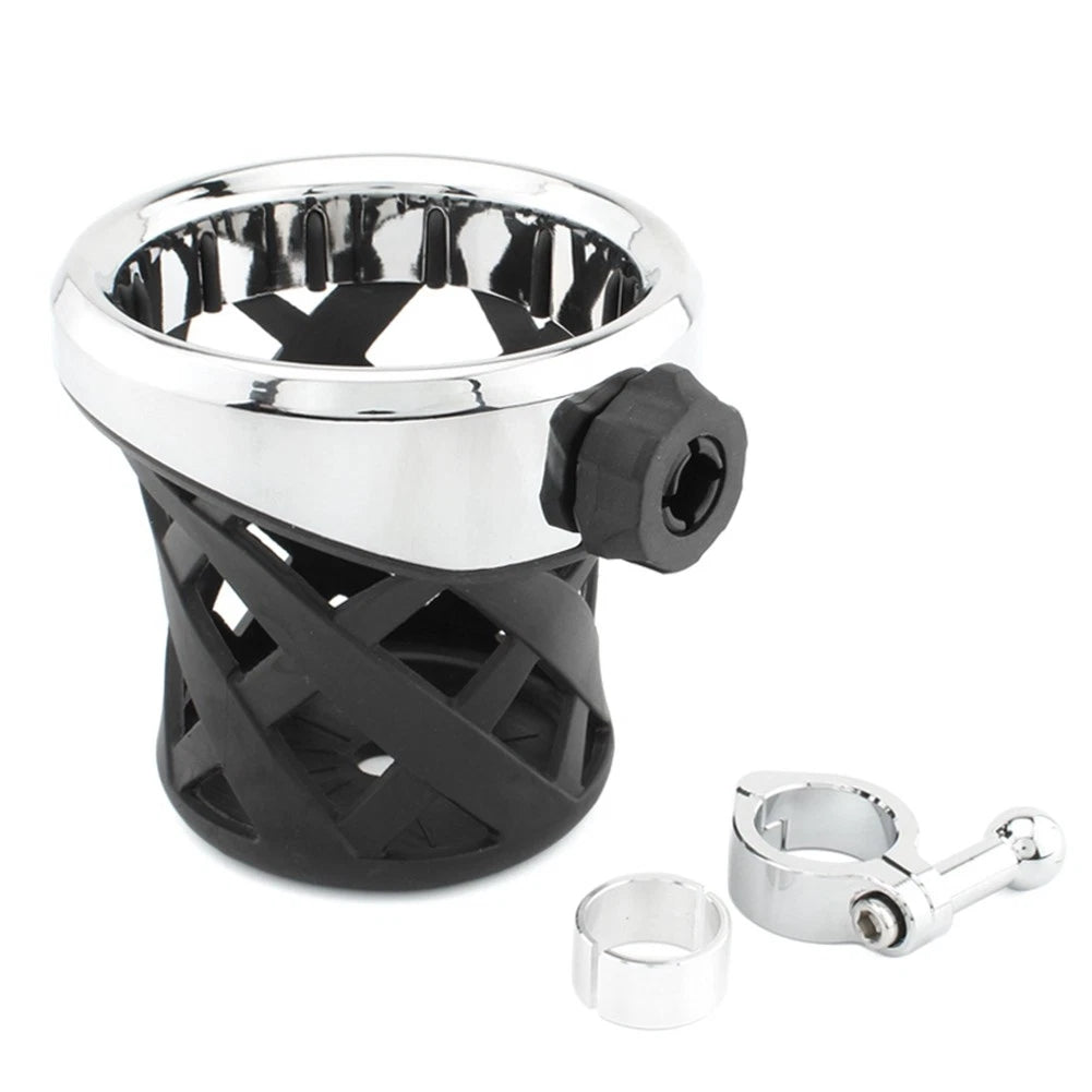 1 Pc Drink Cup Holder with 7/8"-1" Aluminum Clamp for Motorcycle (Fits )