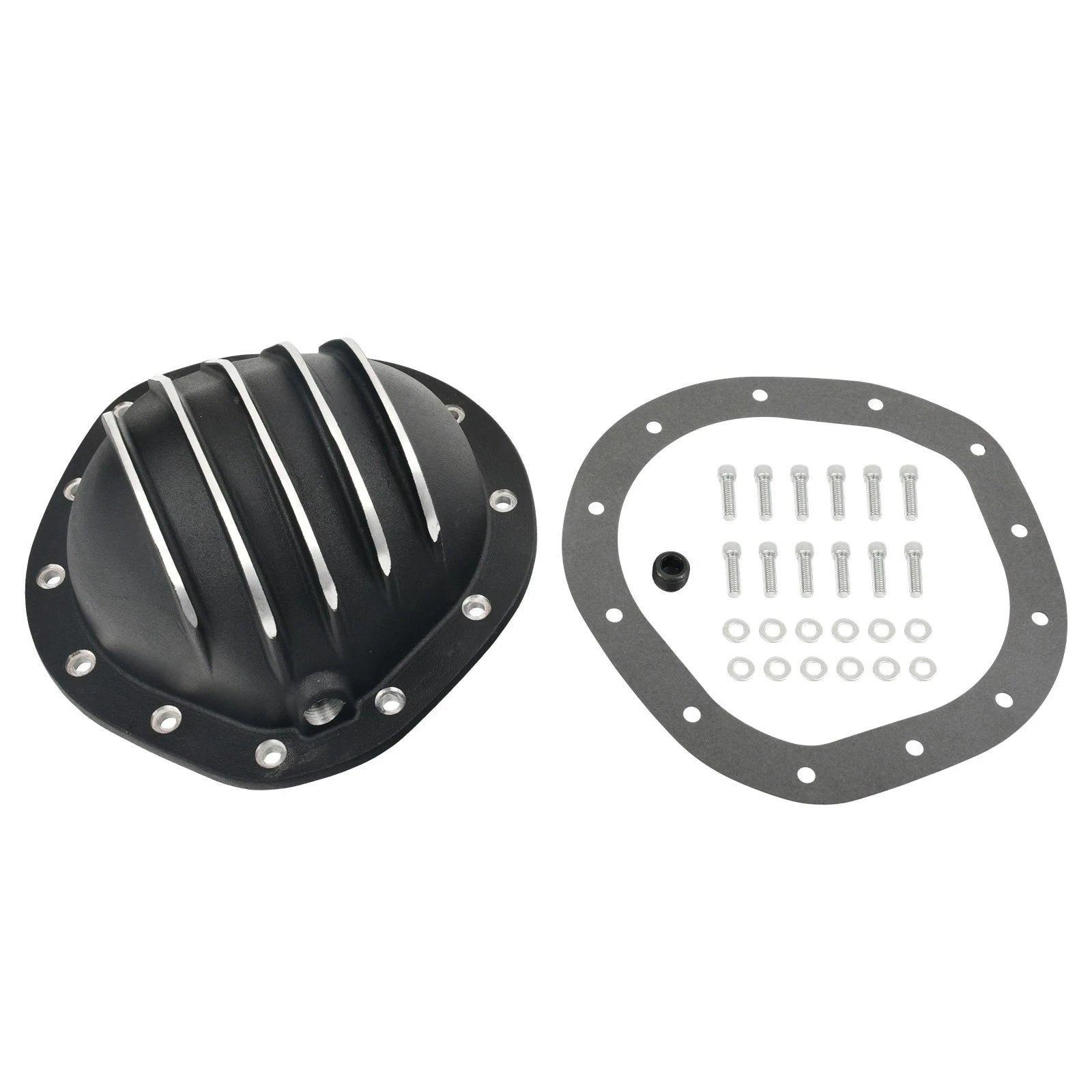 Black Aluminum Differential Rear End Cover for Chevy C10 (1960–1987) 12 Bolt 8.75"