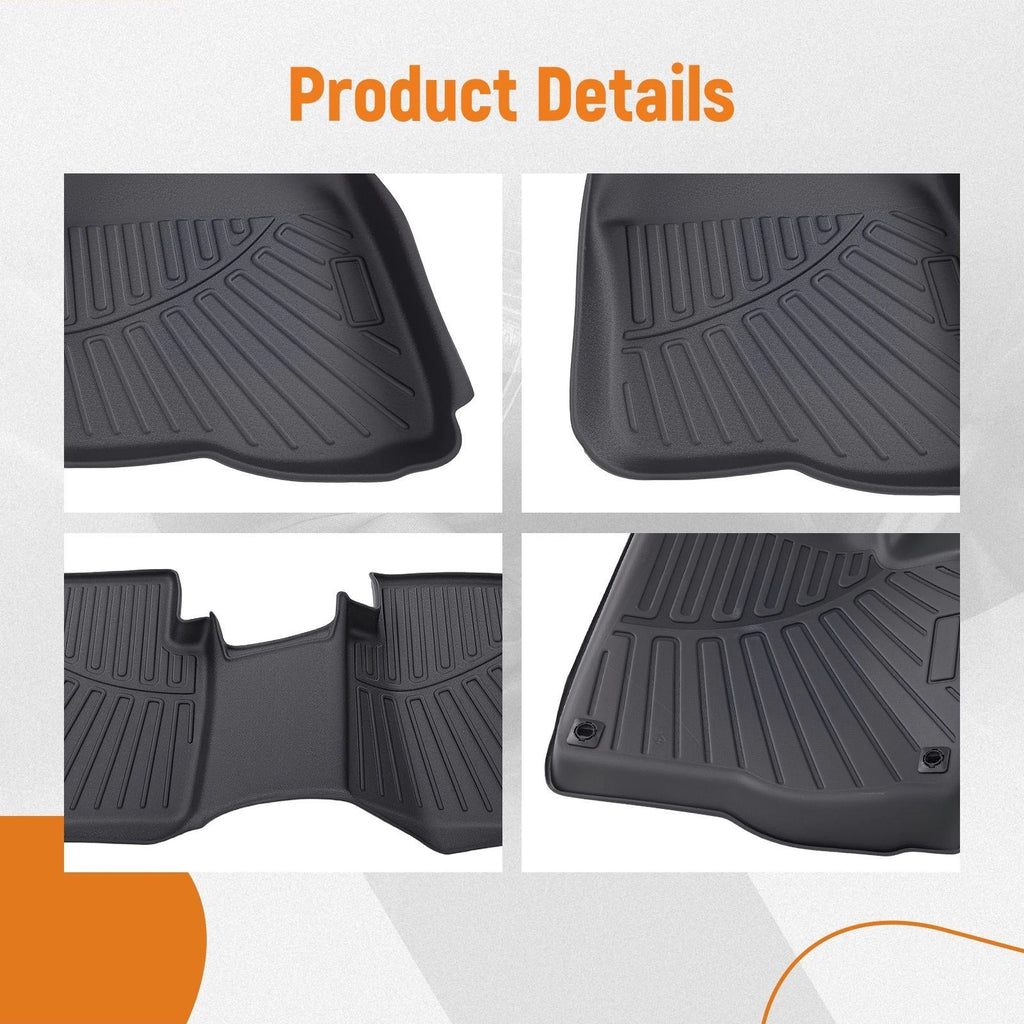 Custom TPE Floor Mats Set for Honda CR-V (2017–2022) Black