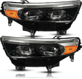 Full LED Headlight Pair for Ford Explorer (2020–2024) w/o Module, DRL, Chrome