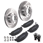 Front Brake Rotors and Pads Kit for Honda Civic Del Sol (1993–1997) / Civic (1990–2000)