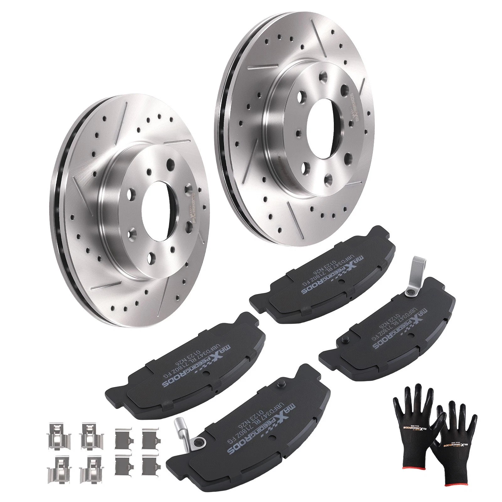 Front Brake Rotors and Pads Kit for Honda Civic Del Sol (1993–1997) / Civic (1990–2000)