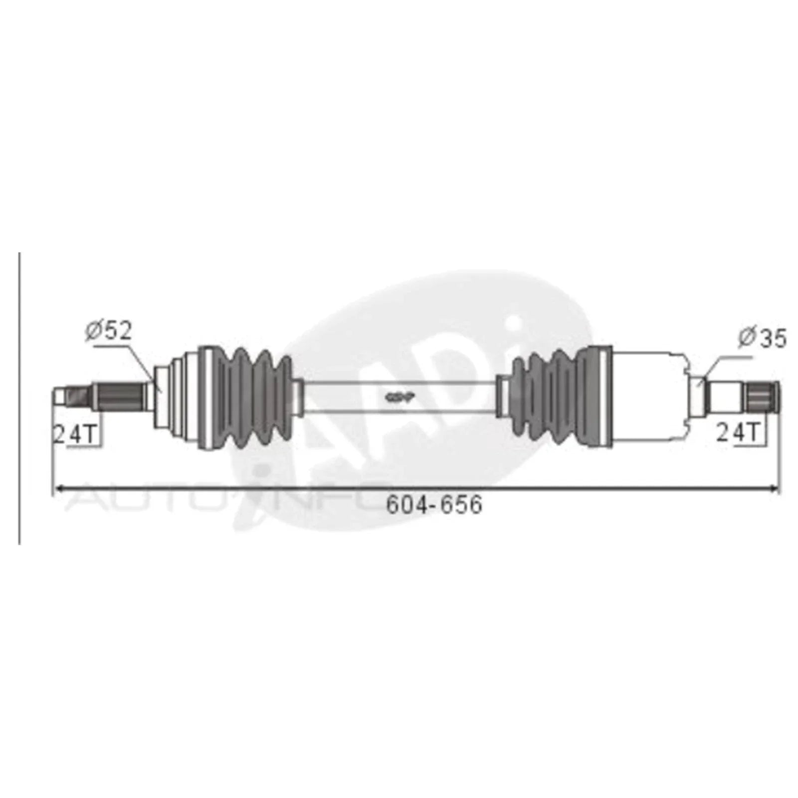 LH CV Shaft for Mazda 121 DW 4cyl 1.3L B3 (1996-2000)